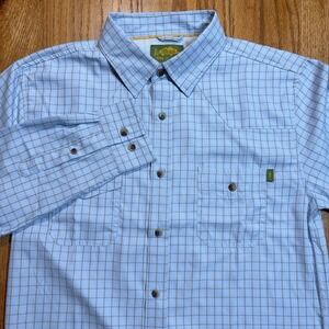 Marsh Wear Shirt Mens Small Blue Lightweight Fishing Button‎ Up Southern Vented